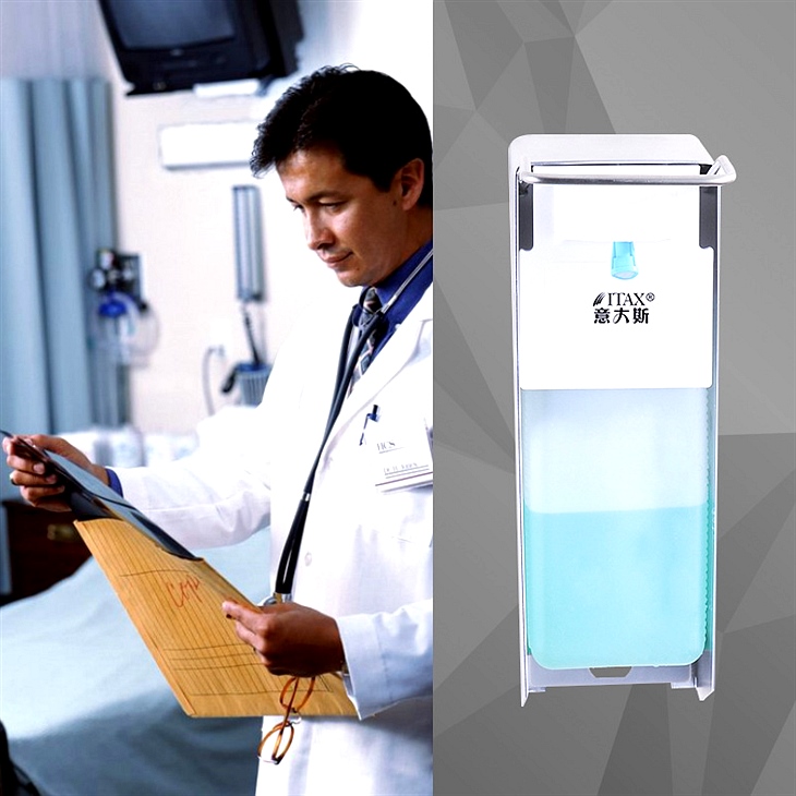 金属外壳肘压皂液器 手动皂液器 医院专用消毒器 喷雾消毒器 X-2268S